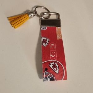 Kansas City Chiefs key fob wristlet